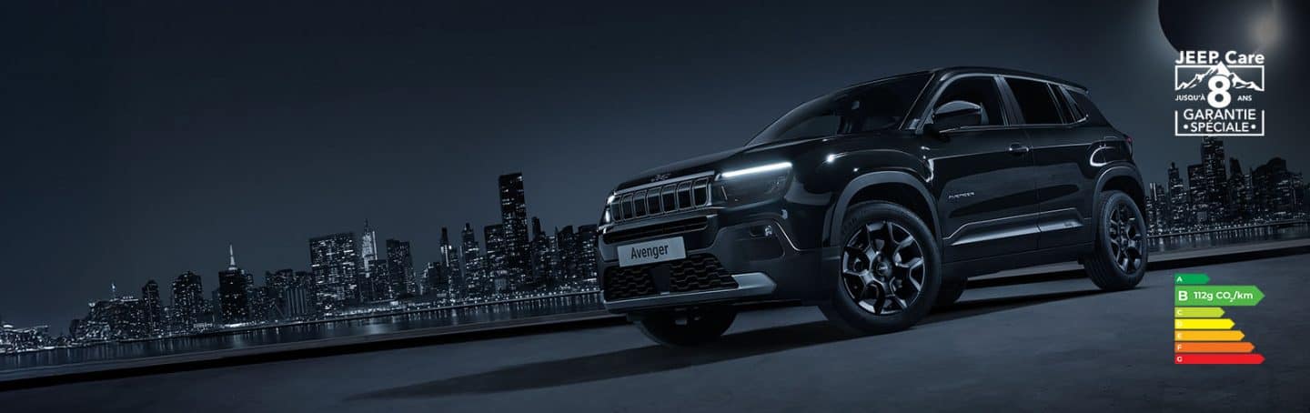 A black Jeep avanger edition