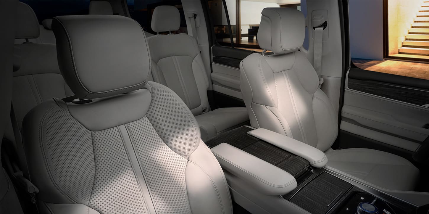 The power front seats in the 2025 Jeep Wagoneer Series III.